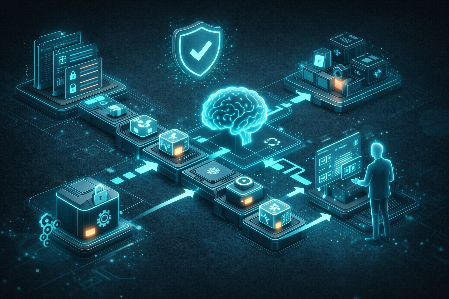 AI-Workflows im regulierten Umfeld Symbolbild