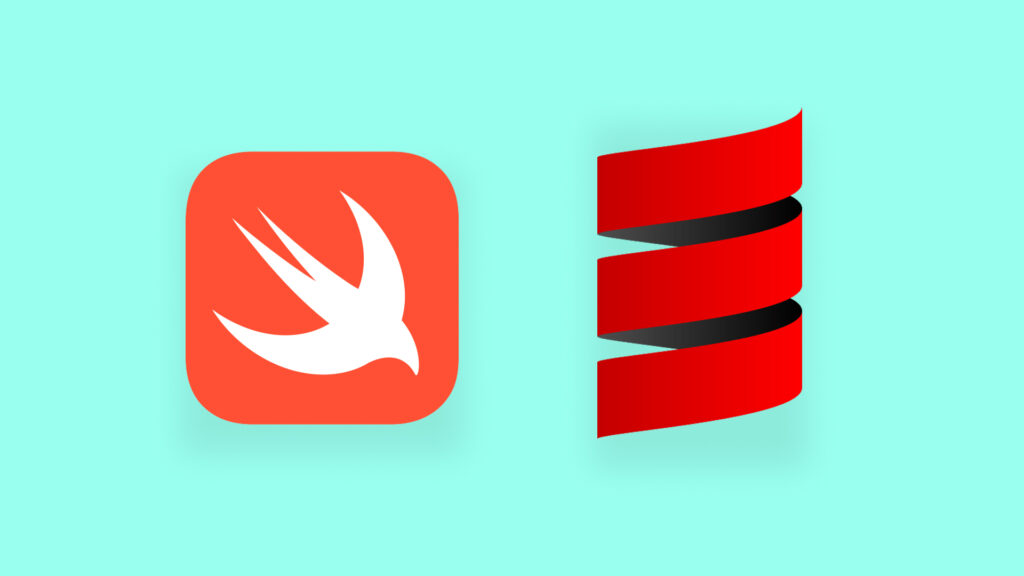 Logos von Swift und Scala
